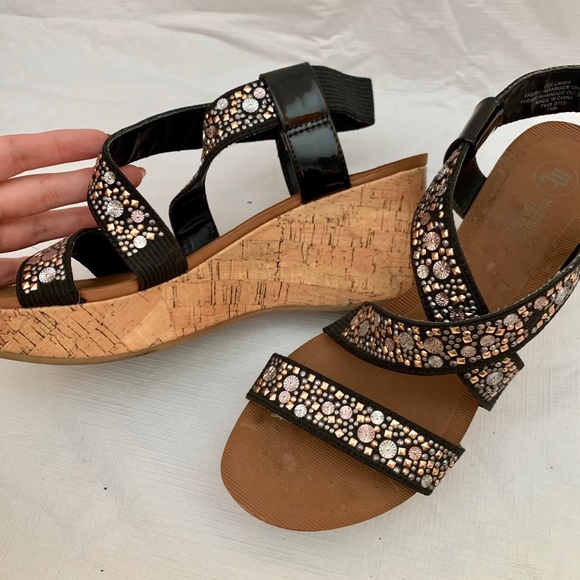 Embellished Strappy Platform Sandals - Picture 1 of 7